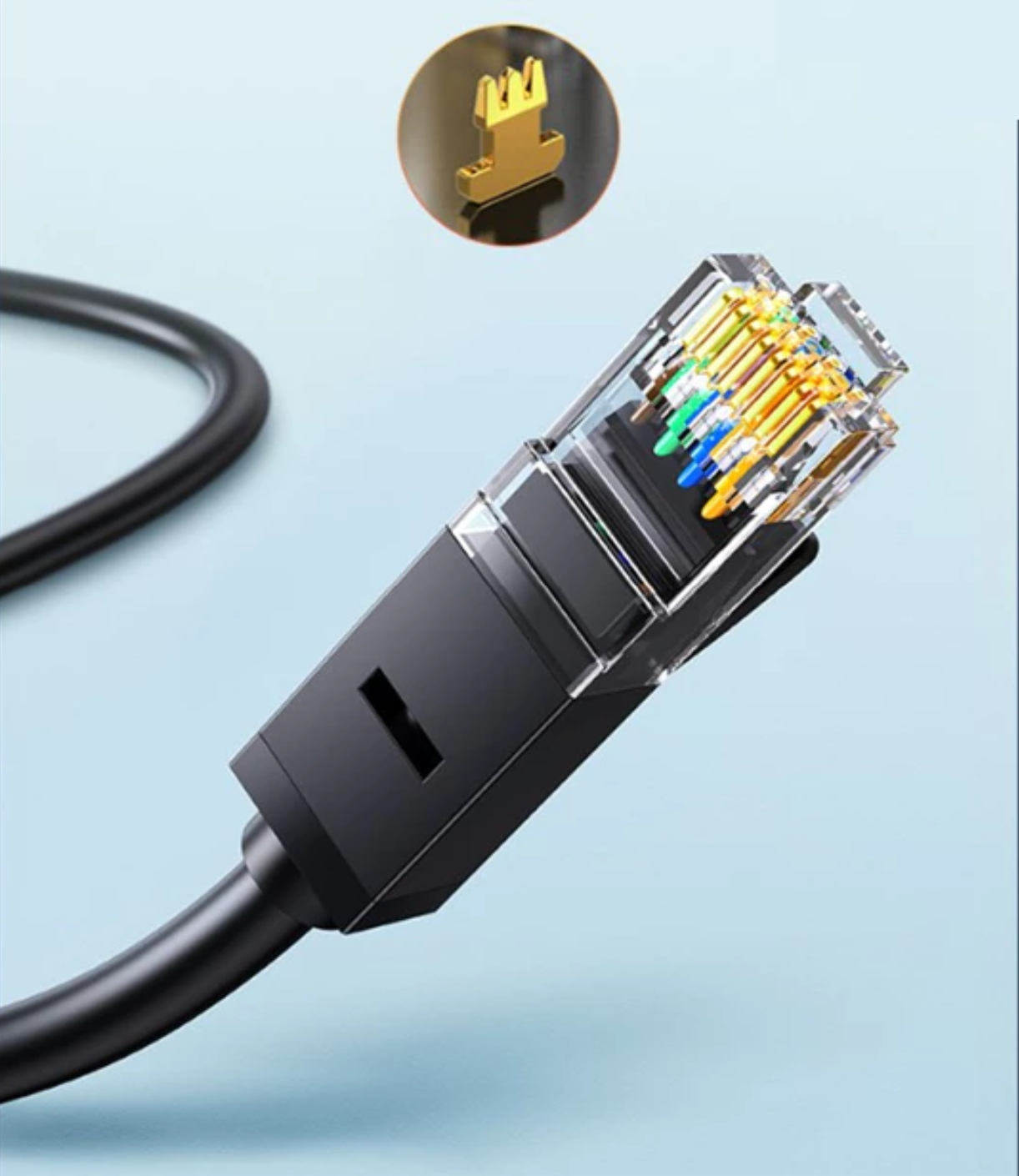 Cáp mạng đúc sẵn 2 đầu Cat6 UTP Chính Hãng Ugreen 20162 Cao Cấp dài 5m( Gigabit-Black)